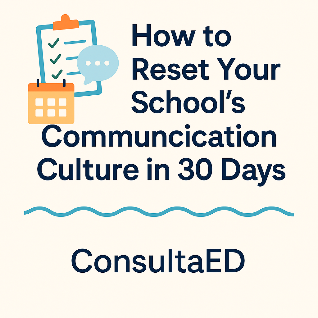 How to Reset Your School’s Communication Culture in 30 Days